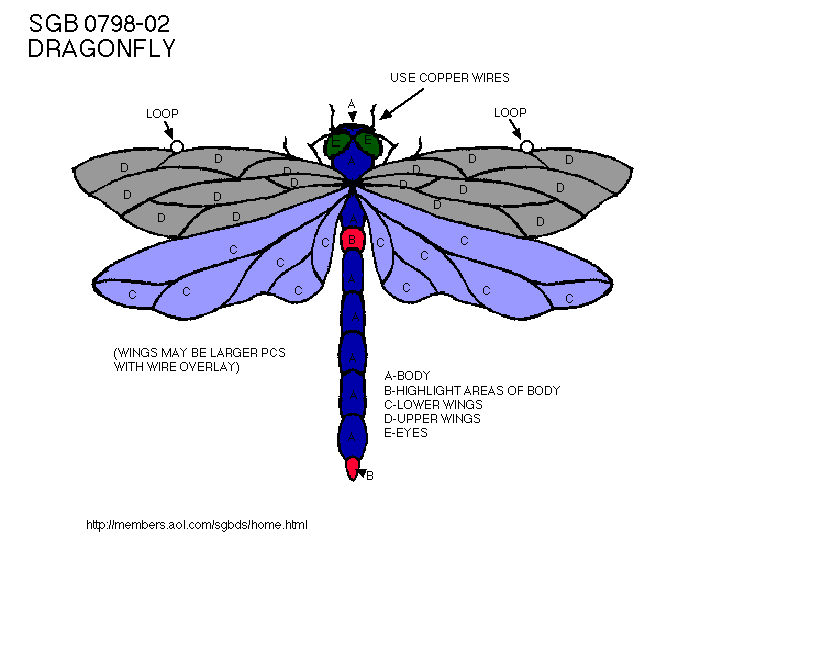 Dragonfly Stained Glass Pattern