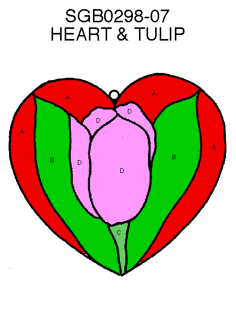 Heart with Tulip