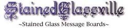 stained glass message boards