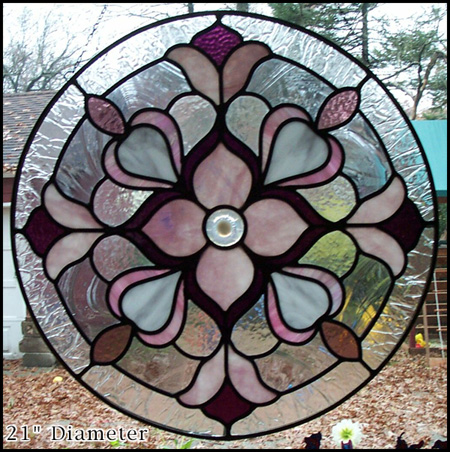 victorian
                    circle stained glass
