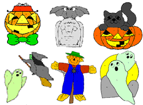 halloween '98
                  stained glass pattern set